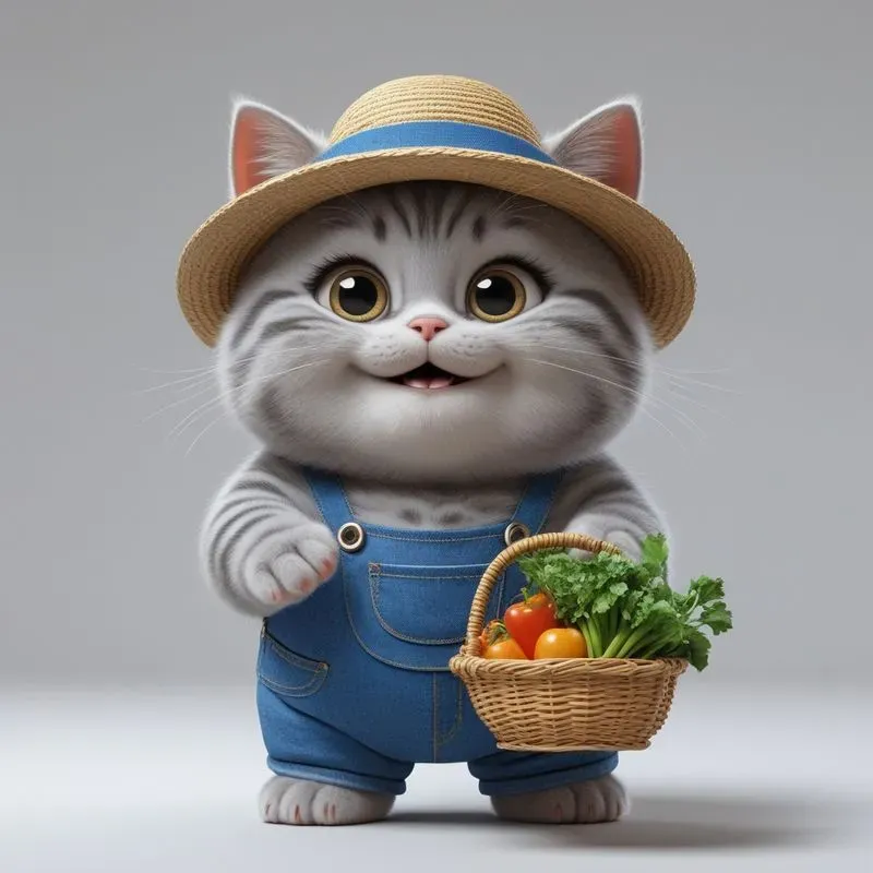 3D Cute Animals Little Gardeners