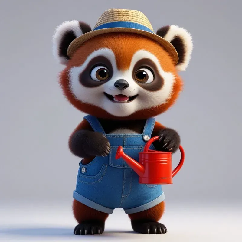 3D Cute Animals Little Gardeners
