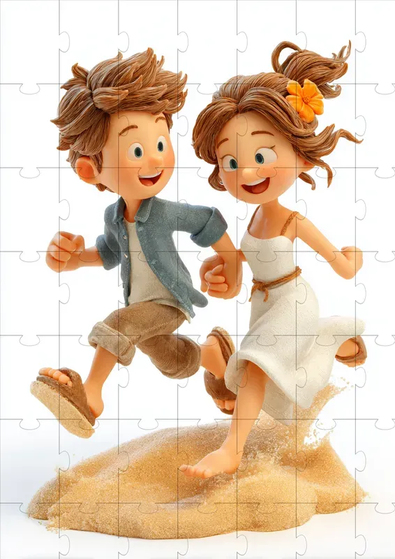 Cute Honeymoon Couple Clipart