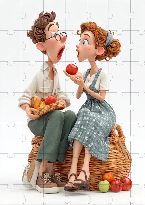 Cute Honeymoon Couple Clipart