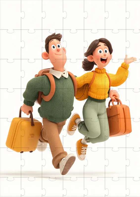 Cute Honeymoon Couple Clipart