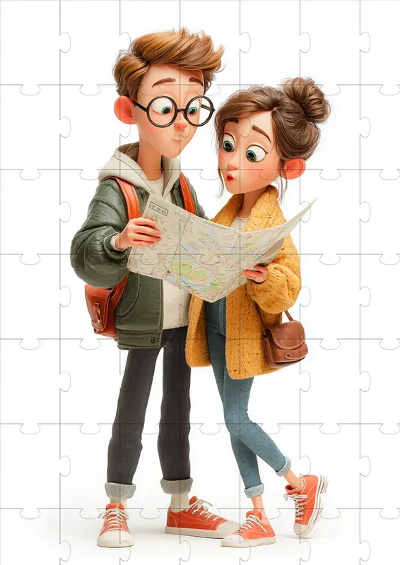 Cute Honeymoon Couple Clipart