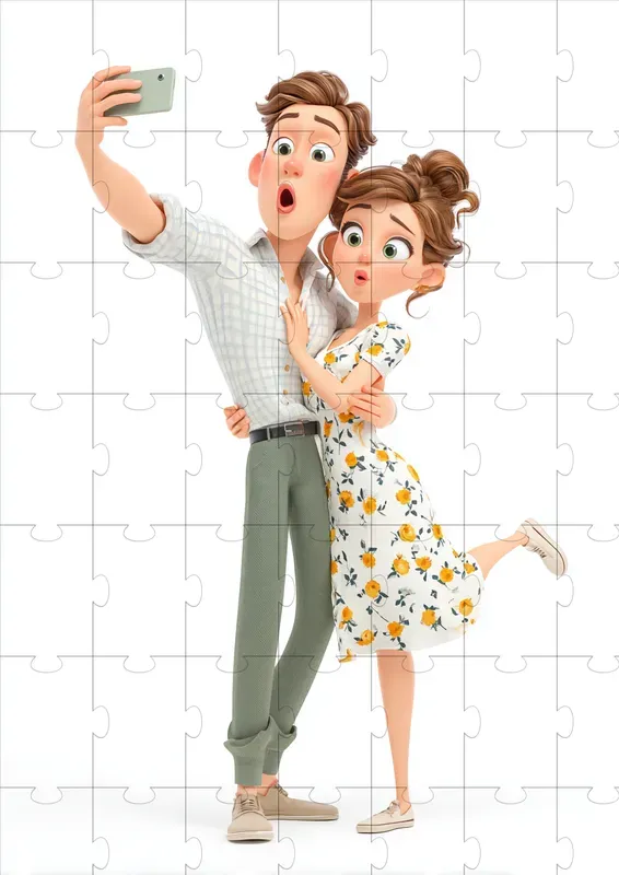 Cute Honeymoon Couple Clipart