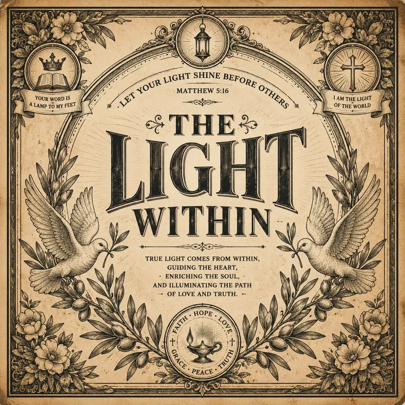 Sacred Vintage Typography Art