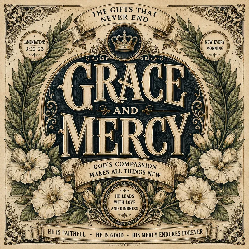 Sacred Vintage Typography Art