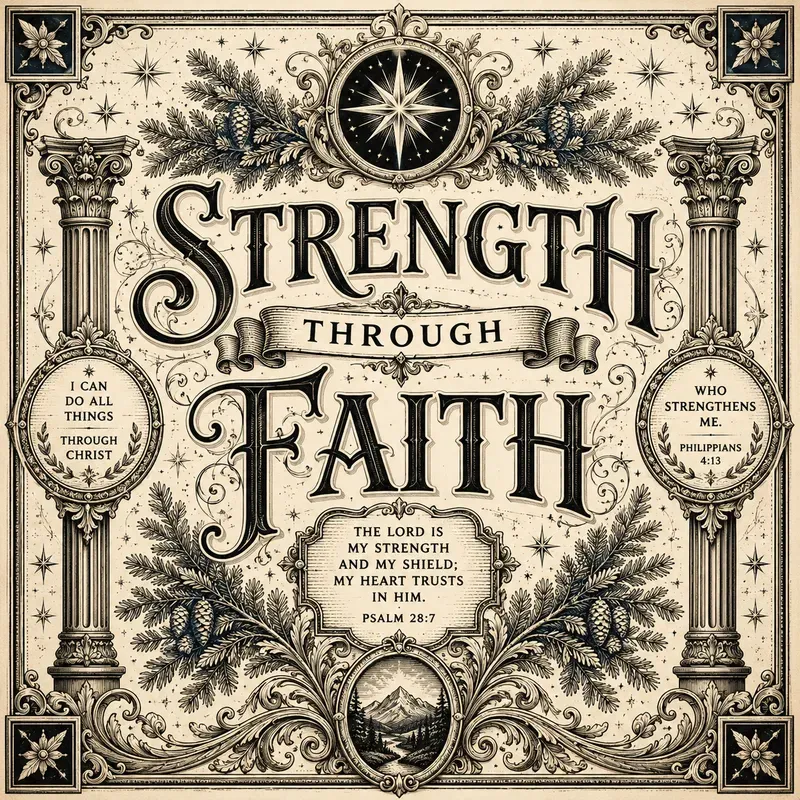 Sacred Vintage Typography Art