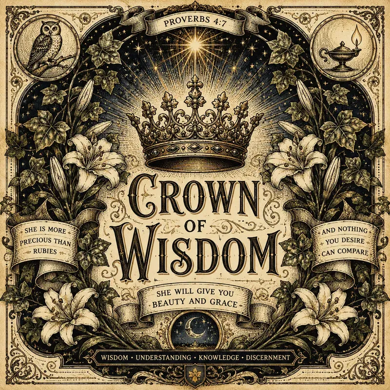 Sacred Vintage Typography Art