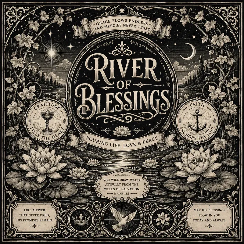 Sacred Vintage Typography Art