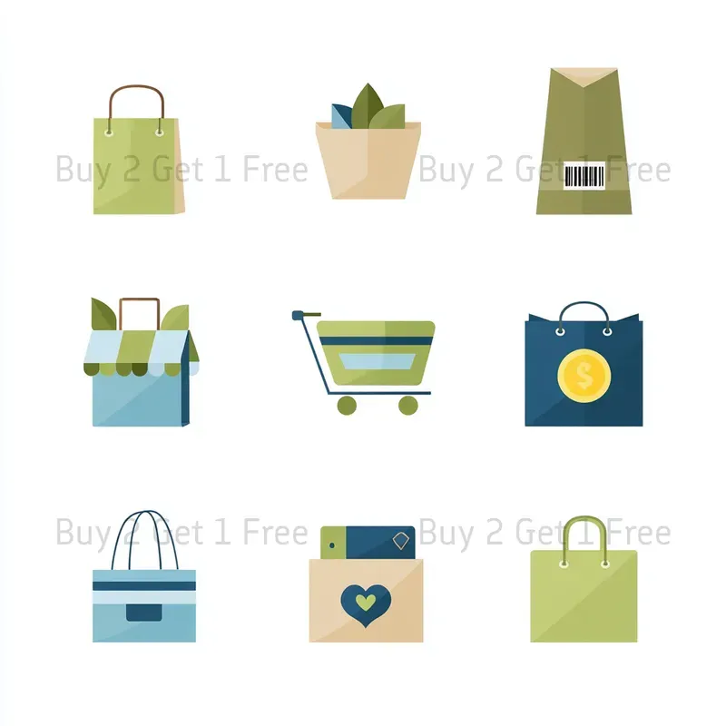 Eco Friendly Icon Set Clipart Logos