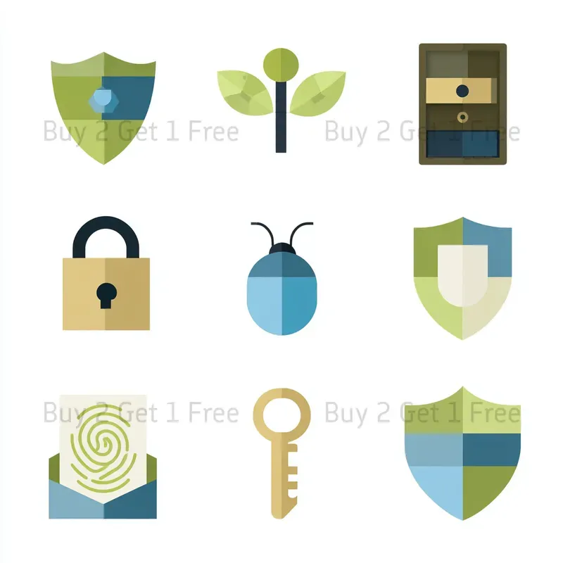 Eco Friendly Icon Set Clipart Logos