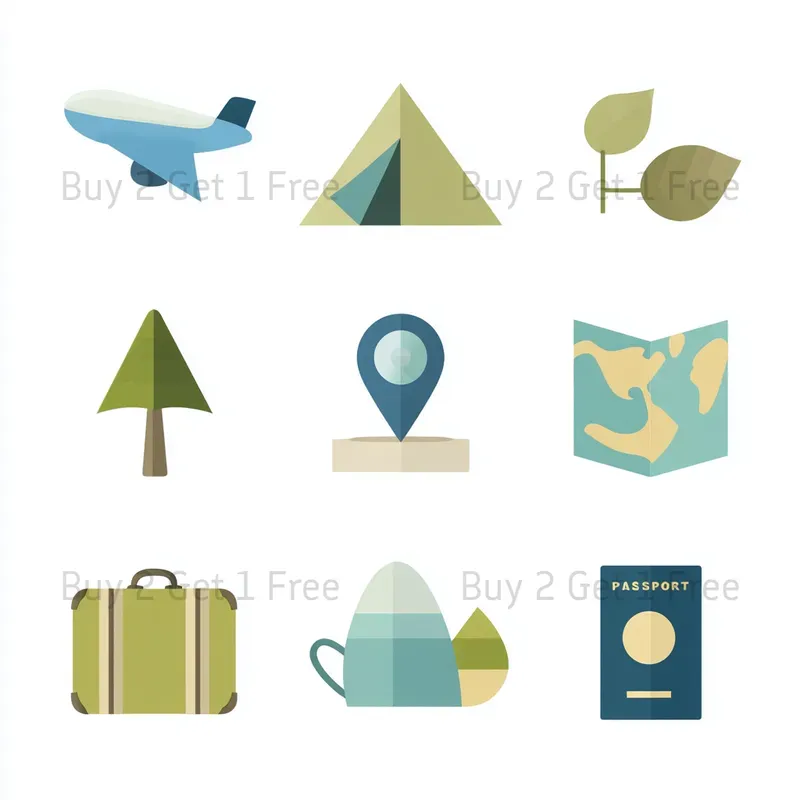 Eco Friendly Icon Set Clipart Logos