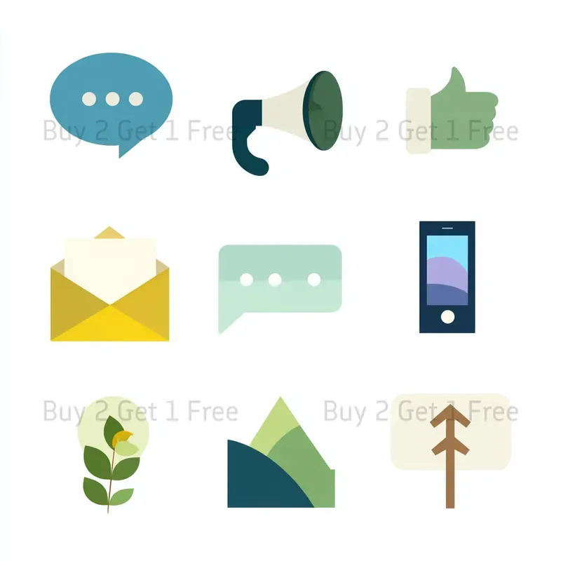 Eco Friendly Icon Set Clipart Logos