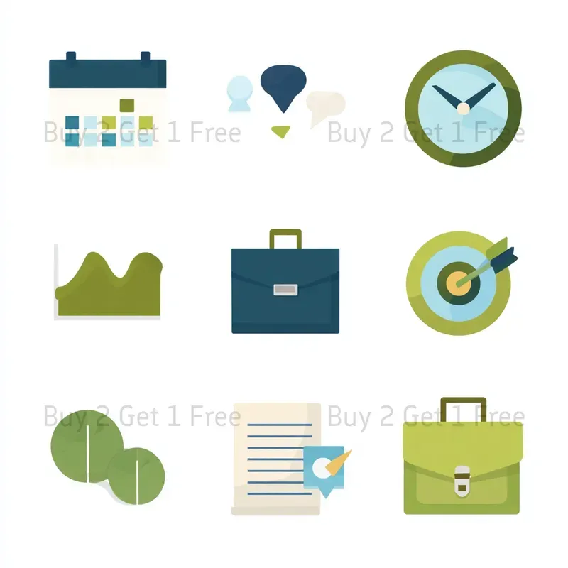 Eco Friendly Icon Set Clipart Logos