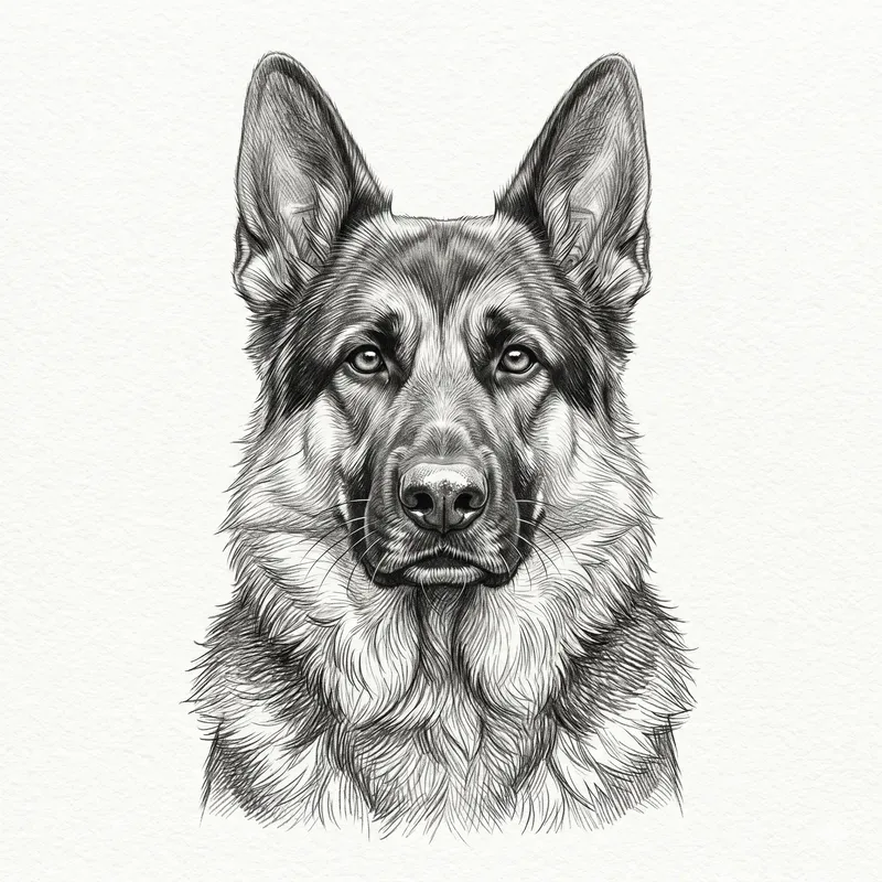 Pencil Sketch Pet Portraits