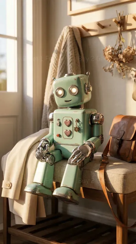 Cozy Sweet Robot Corners