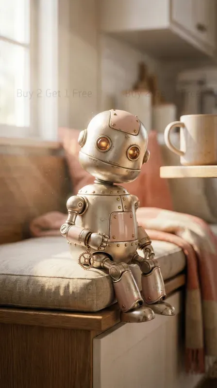 Cozy Sweet Robot Corners