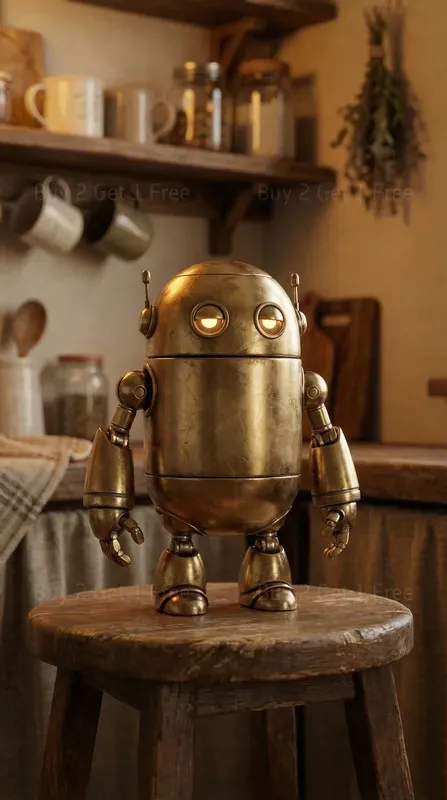 Cozy Sweet Robot Corners