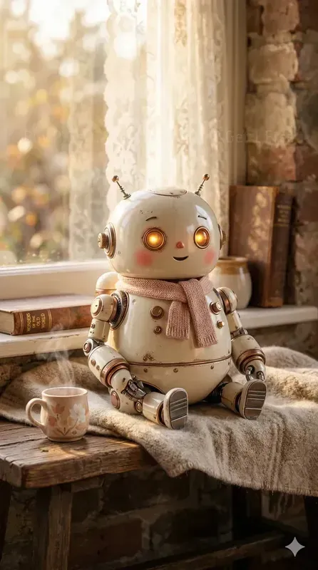 Cozy Sweet Robot Corners