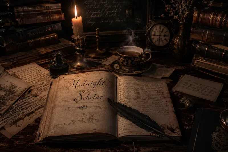 Candlelit Desk Scenes