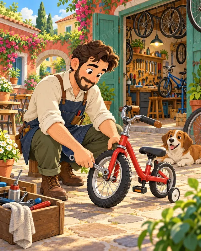 Cartoon Neighborhood Story Scenes