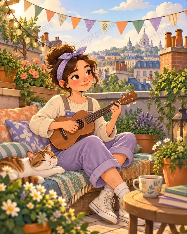 Cartoon Neighborhood Story Scenes