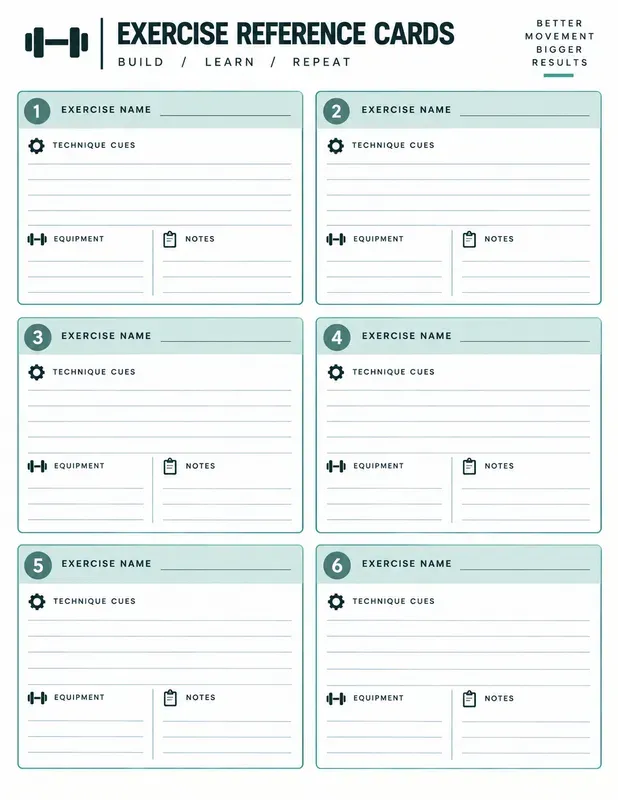 Fitness Workout Journal Templates