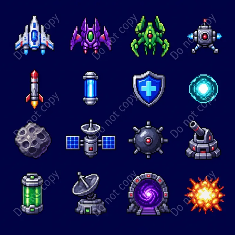 Retro Pixel Art Sprite Sheets