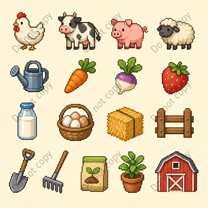 Retro Pixel Art Sprite Sheets