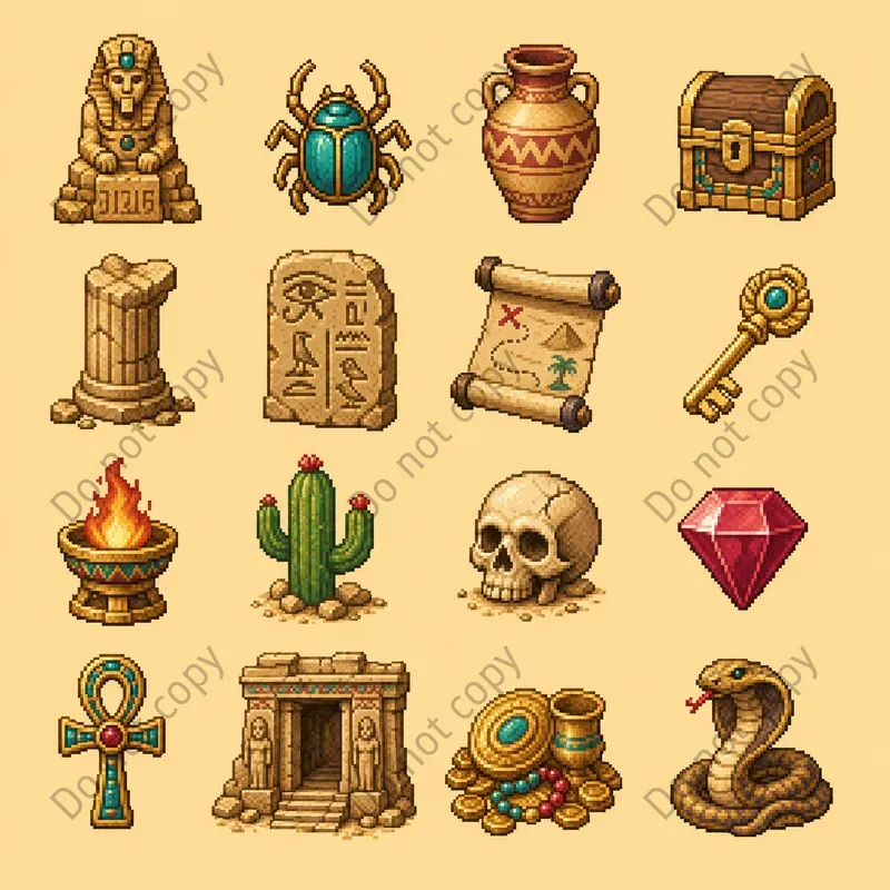 Retro Pixel Art Sprite Sheets
