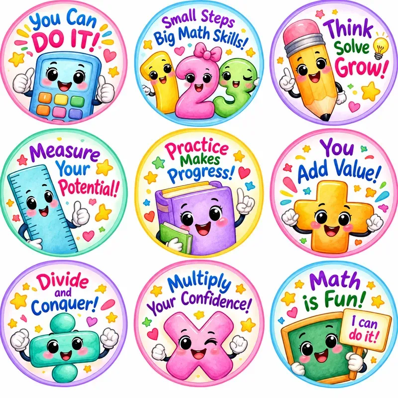 Cute Classroom Encouragement Stickers