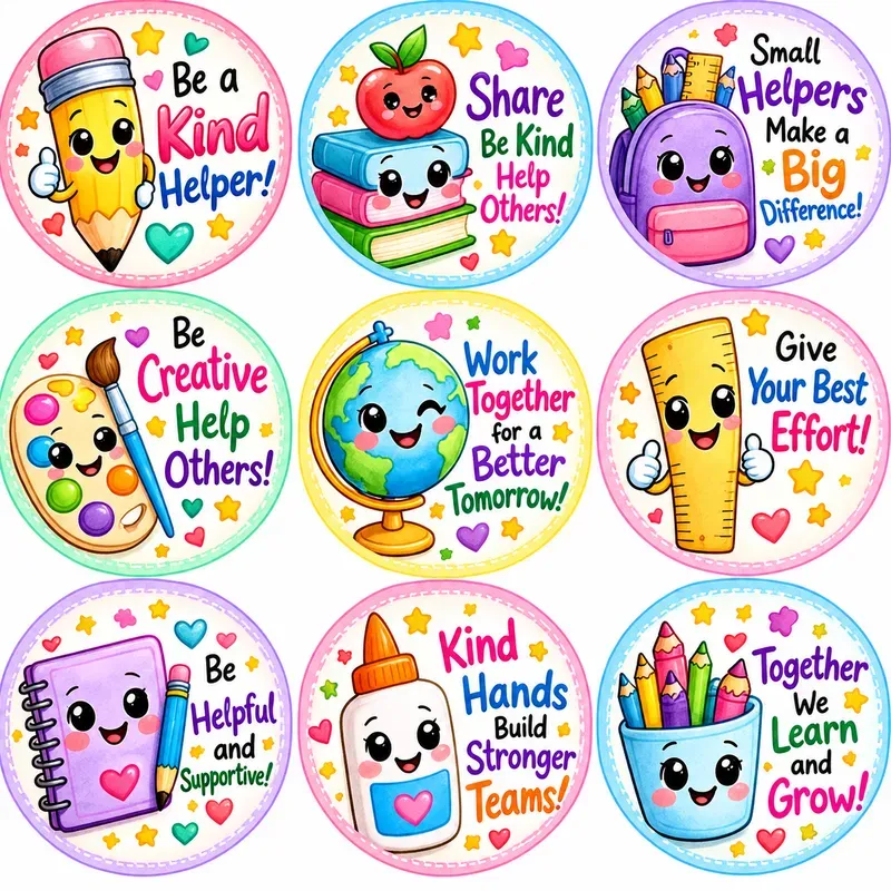 Cute Classroom Encouragement Stickers