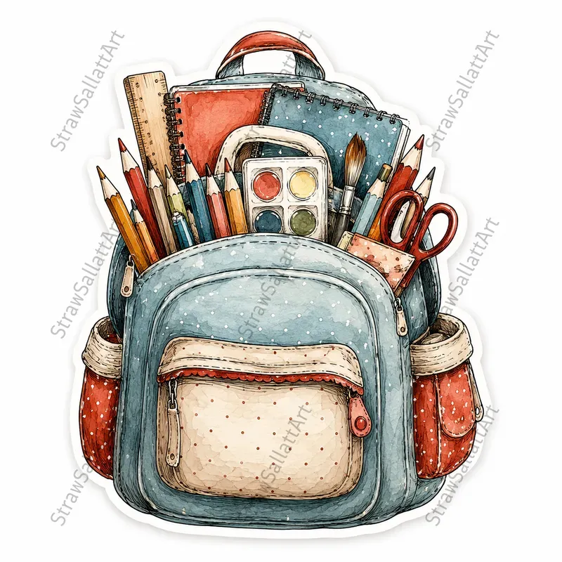 Cute Back To School Etsy Sticker Cliparts