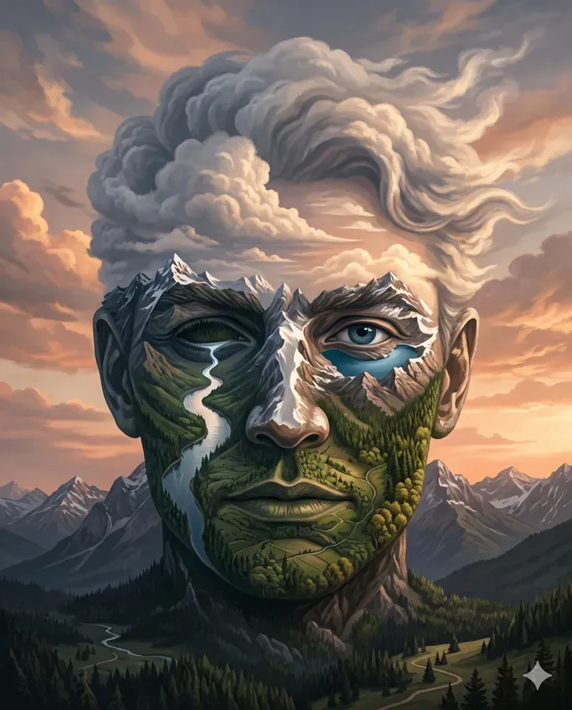 Enchanting Nature Face Formations