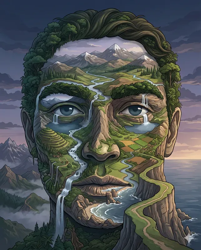 Enchanting Nature Face Formations