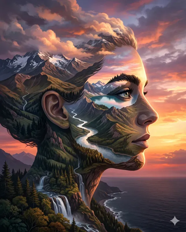 Enchanting Nature Face Formations