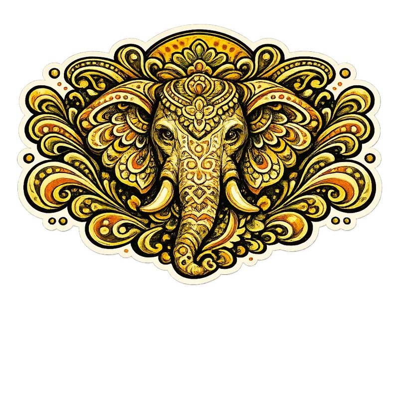 Vibrant 70s Retro Stickers