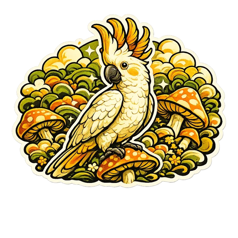 Vibrant 70s Retro Stickers