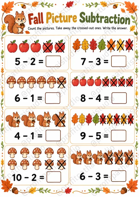 Fall Kids Activity Worksheet Maker