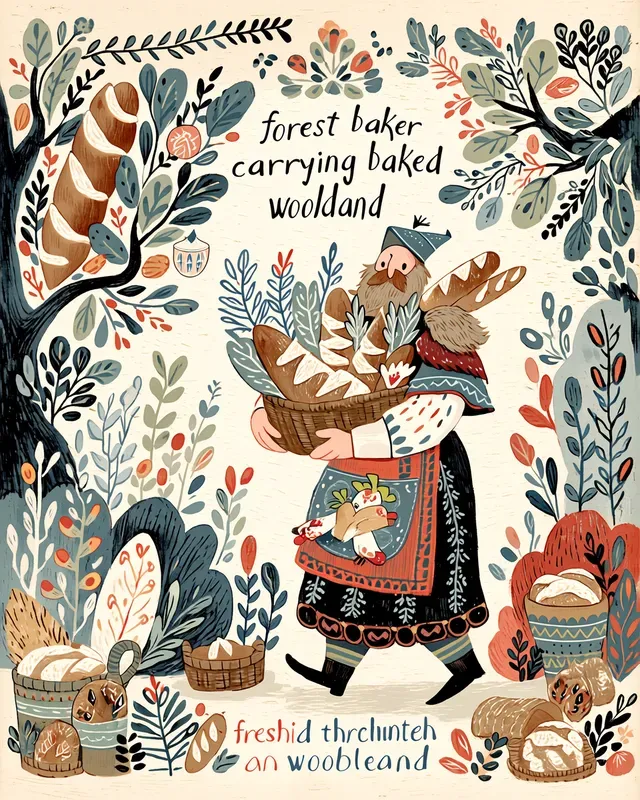 Scandinavian Folk Storybook Art