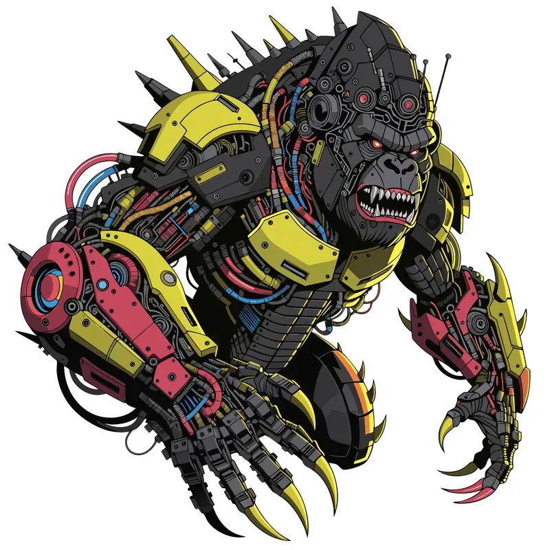 Cybernetic Mecha Animals Vector Art