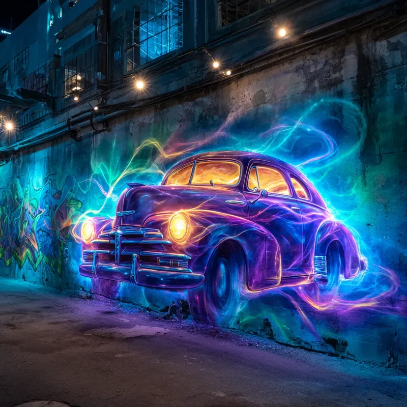 Neon Serpent Spirit Dynamic Graffitis