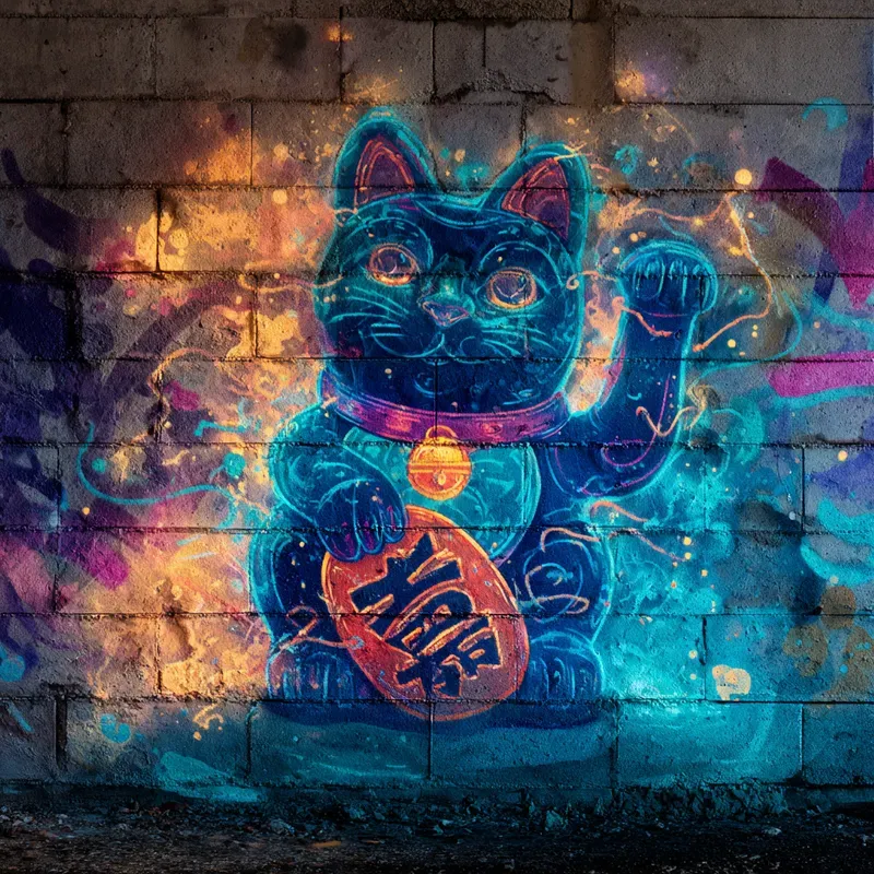 Neon Serpent Spirit Dynamic Graffitis