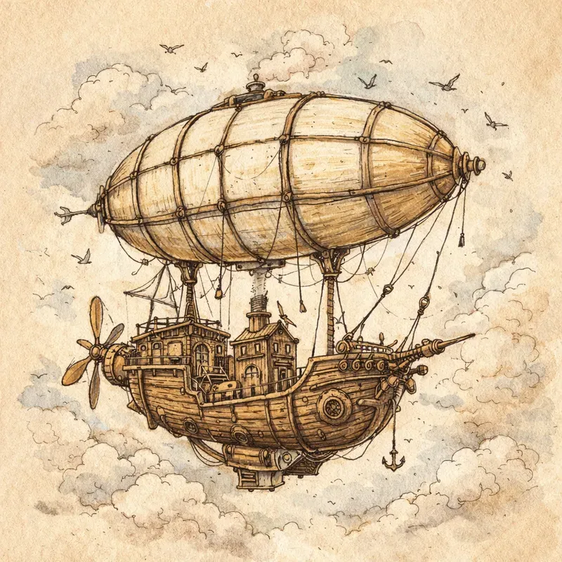 Whimsical Vintage Storybook Art