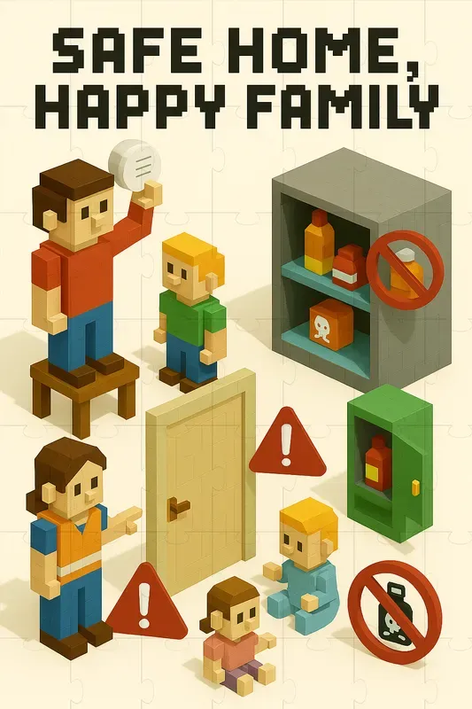 Pixel Art Safety Promotion Posters