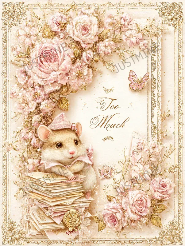 Romantic Pink Floral Greeting Cards
