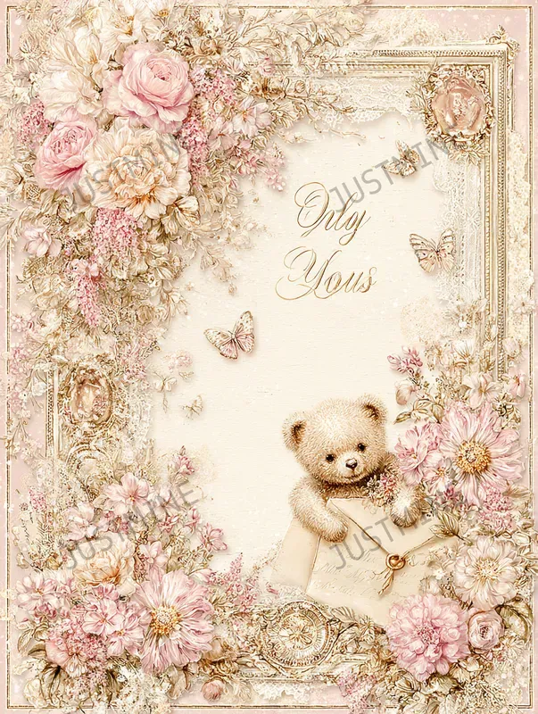 Romantic Pink Floral Greeting Cards