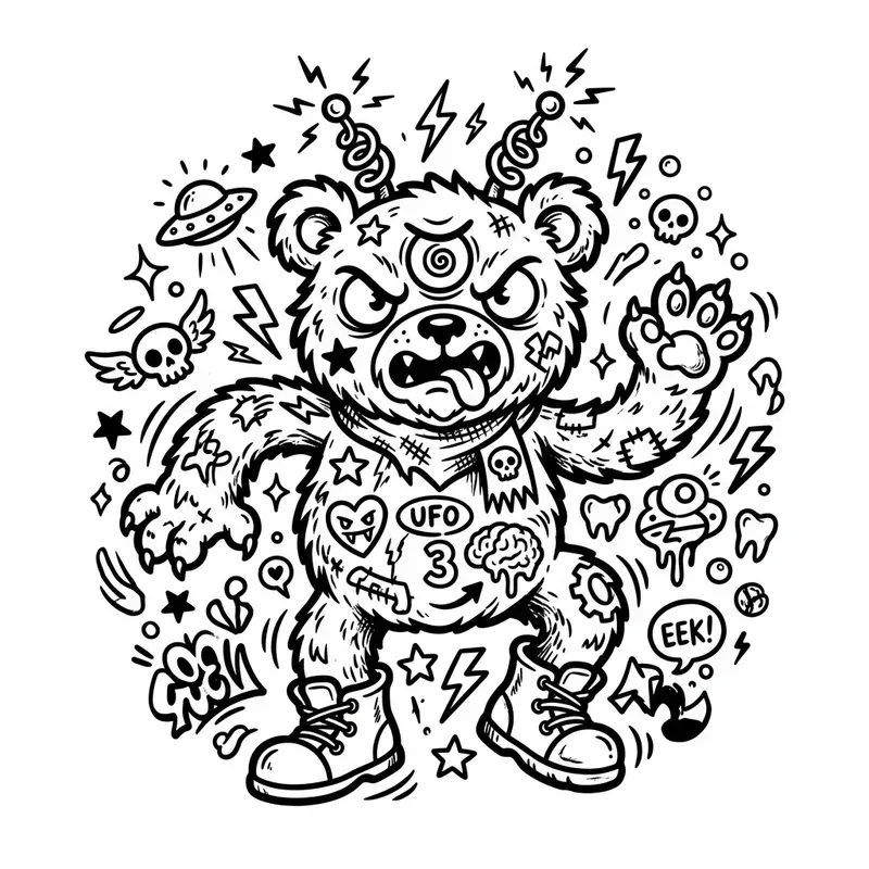 Creepy Cute Doodle Monsters
