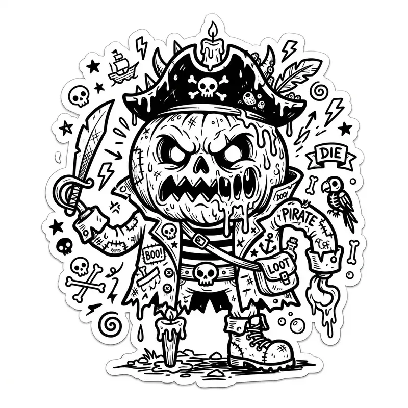 Creepy Cute Doodle Monsters