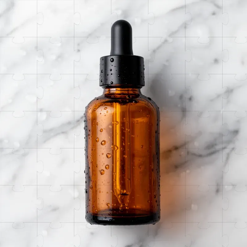 Luxury Skincare Serum Product Photography