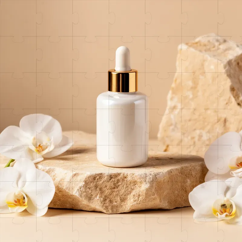 Luxury Skincare Serum Product Photography